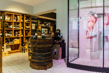Blick in den Verkaufsraum der Fleischboutique.