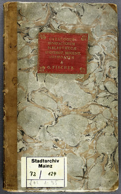 Amtsbuch der Mainzer Stadtbibliothek aus den Jahren 1797-1819