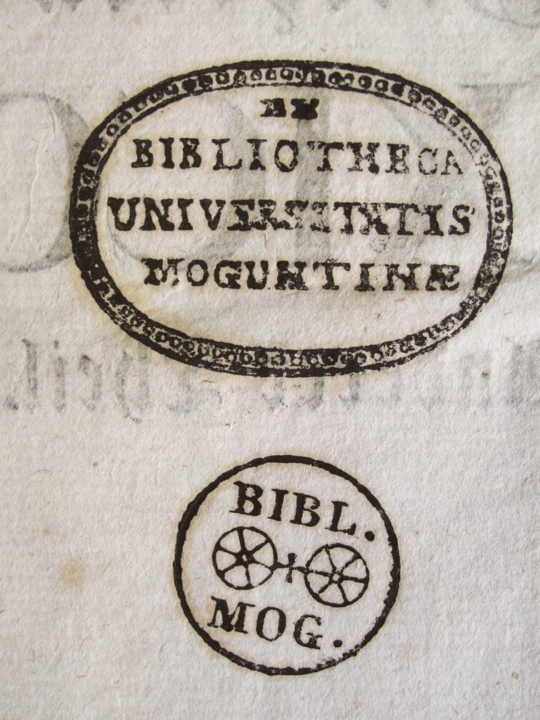 Stempel der Alten Universitätsbibliothek und der Stadtbibliothek