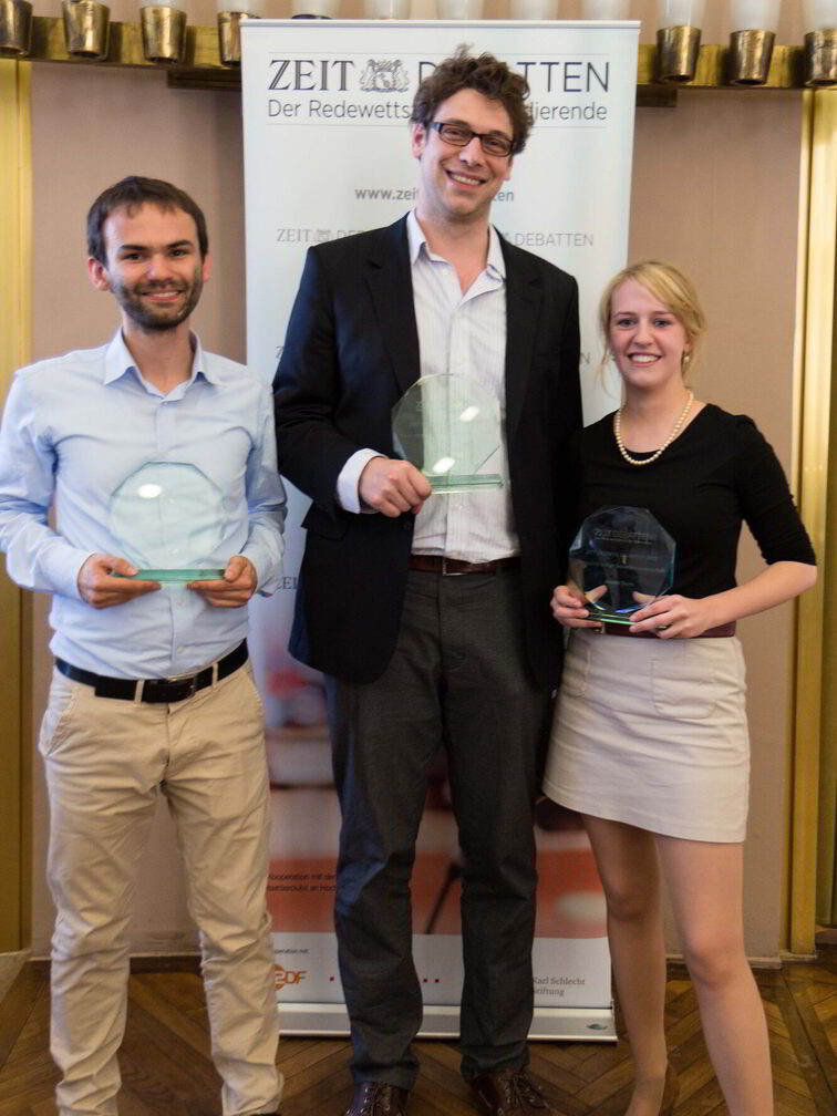 Vainqueur du championnat de débat de langue allemande 2015