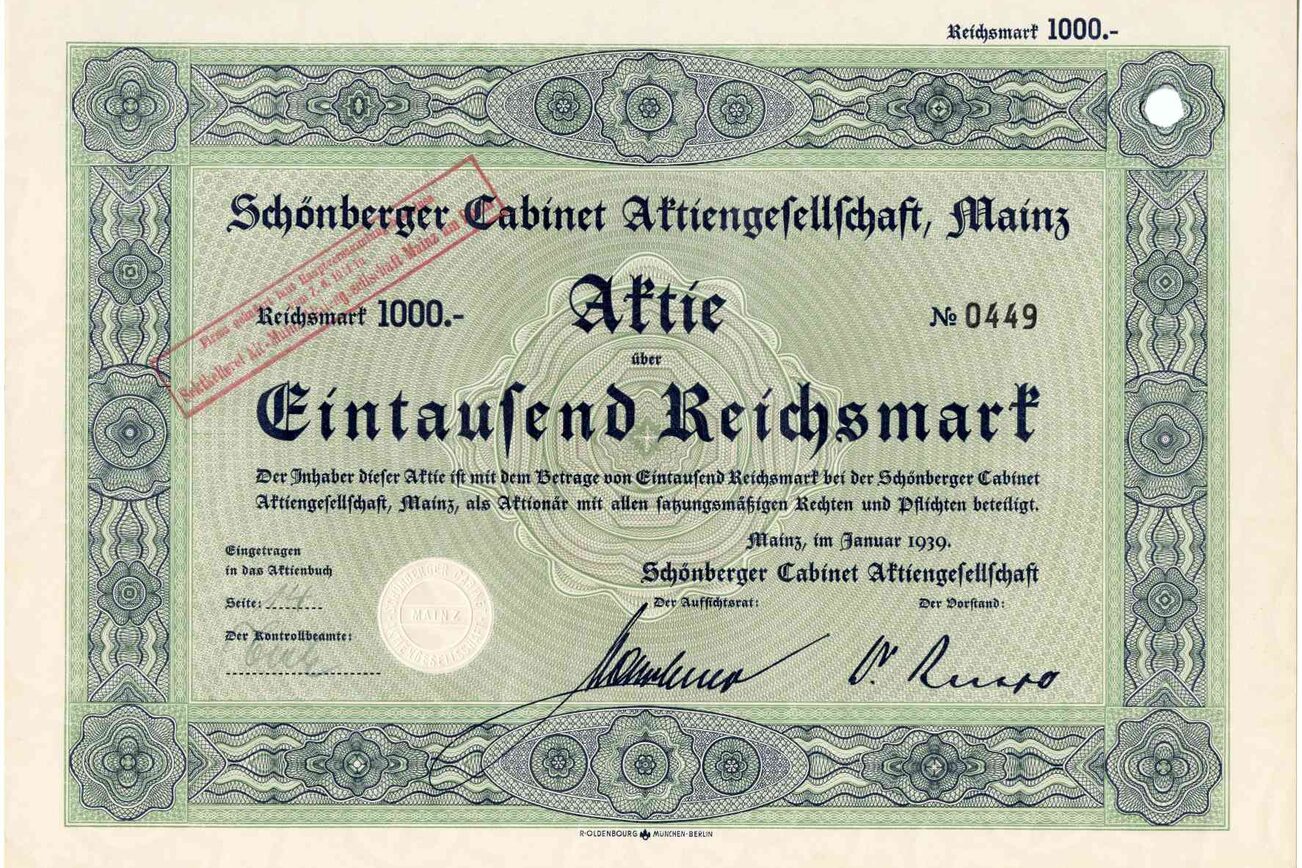 Schoenberger Cabinett AG Mz