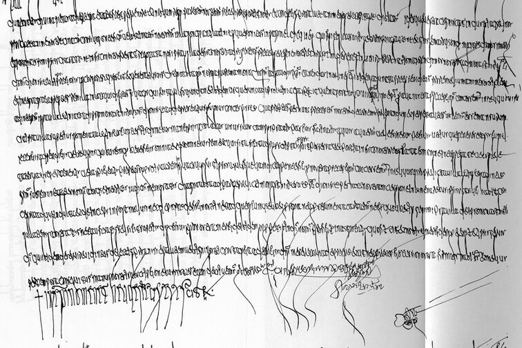 Urkunde Theuderichs III. vom 30. Oktober 688