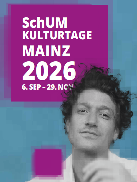 Deckblatt der Broschüre SchUM-Kulturtage Mainz 2026