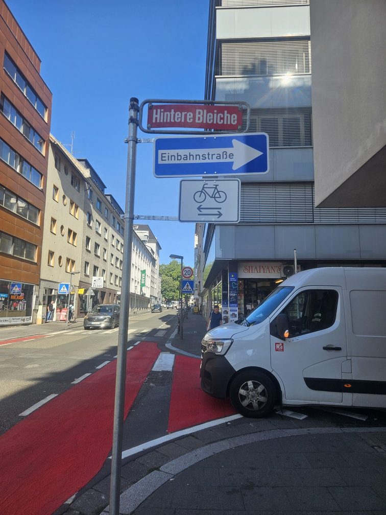 Einbahnstraße Rad frei