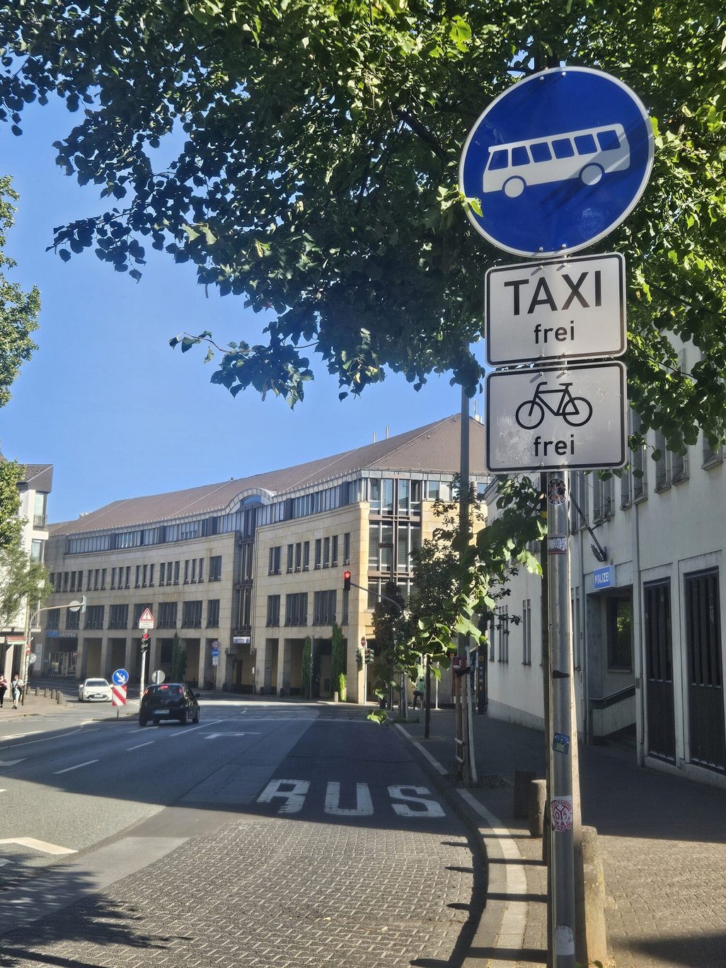 Busspur Rad frei