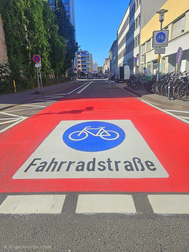 Fahrradstraße Hintere Bleiche