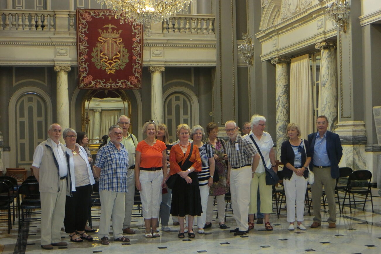 Recepción de invitados de Maguncia en el Ayuntamiento de Valencia