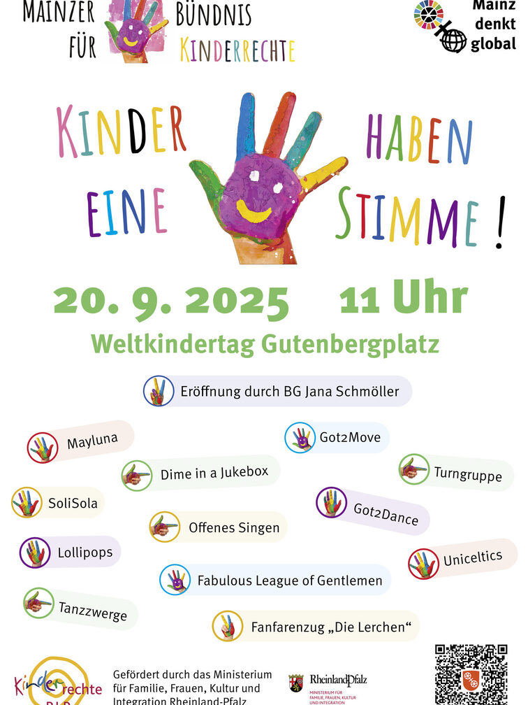 Programm Weltkindertag Mainz 20.09.2025