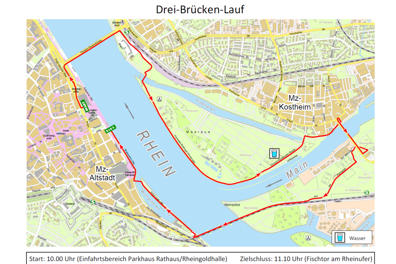 Kartenansicht der Strecke