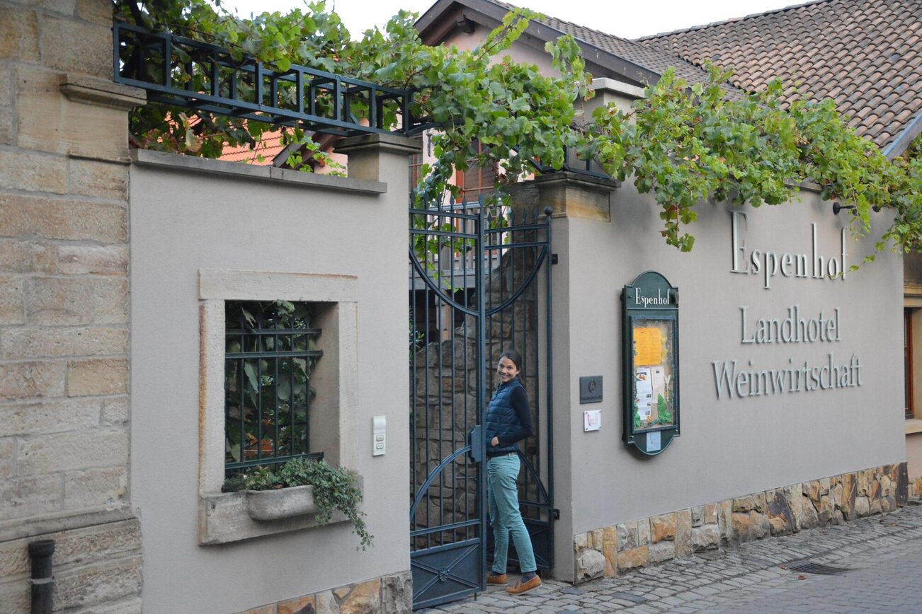 Entrance to the Espenhof winery and wine restaurant