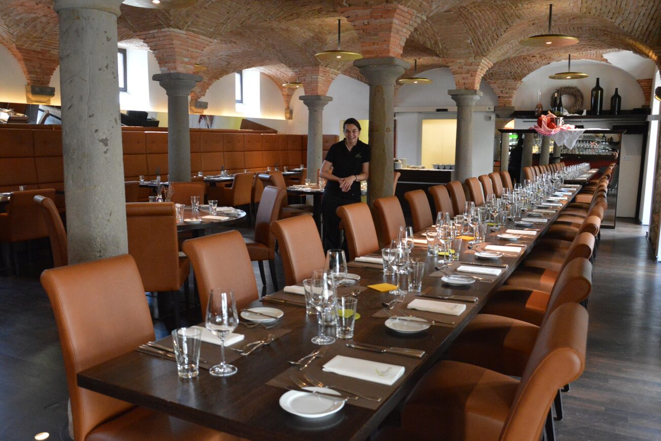 Christine Spiess in ihrem Restaurant Vis-à-Vis