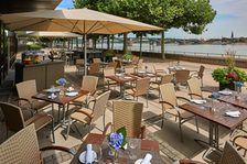 Summer terrace at the Hilton Mainz