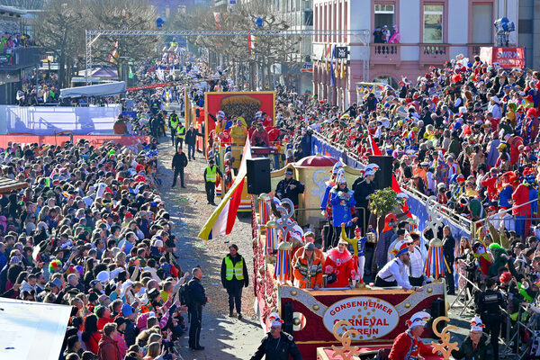 Verkleidete Närrin mit Weinreben &copy; Martina Pipprich