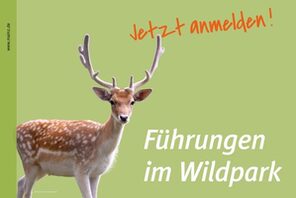 Titelbild Flyer, Führungen im Wildpark © Landeshauptstadt Mainz