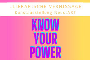 Plakat zur Einladung der Vernissage NeustART © NeuSTART