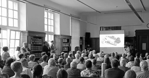 Die Veranstaltung im historischen Lesesaal stieß auf ein großes Interesse beim Publikum.