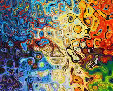 Abstrakte Formen und bunte Farben