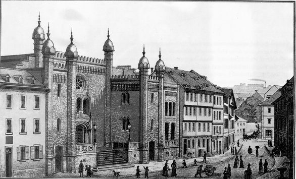 Ehemalige liberale Synagoge von 1853 in der Vorderen Synagogengasse