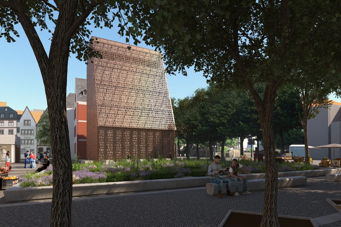 Gutenberg-Museum: Blick auf den Neubau vom Markt