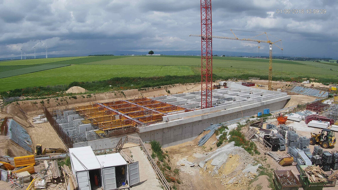 Baustelle Regenrückhaltebecken 2018