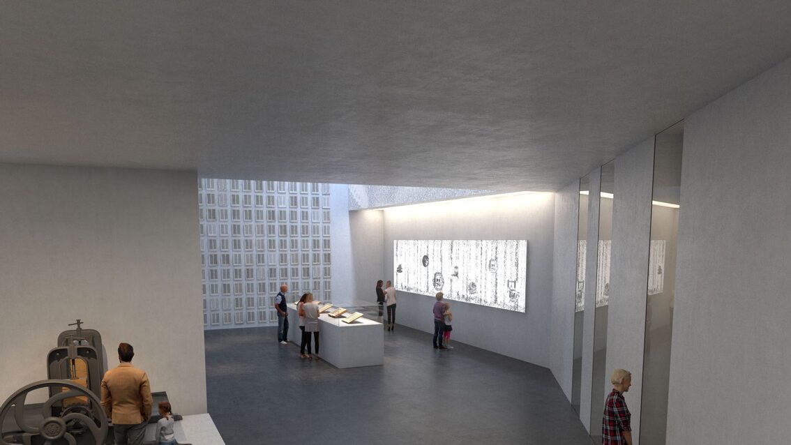 Ausstellungsbereich der Gutenberg-Bibeln