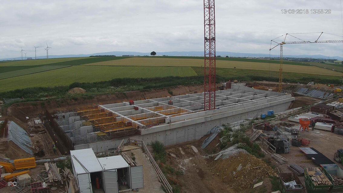 Baustelle Regenrückhaltebecken 2018