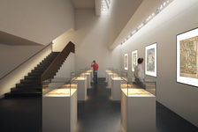 Bildergalerie Gutenberg-Museum der Zukunft, Genehmigungsplanung (Dezember 2017) Blick in das Obergeschoss des Bibelturms