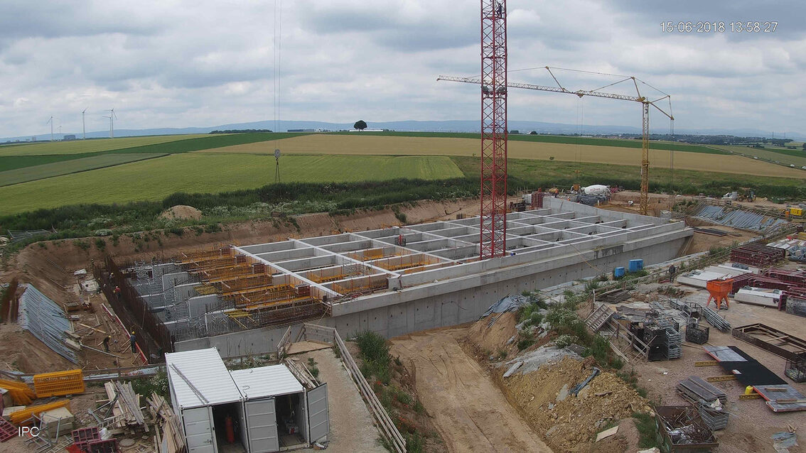 Baustelle Regenrückhaltebecken 2018