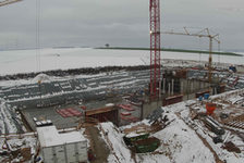 Bildergalerie RRB Ebersheim 12-2017 Baustelle Neues Regenrückhaltebecken Ebersheim Dezember 2017