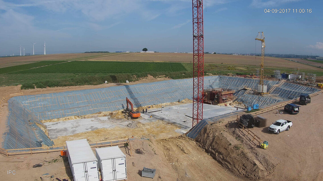 Neubau Regenrückhaltebecken Ebersheim