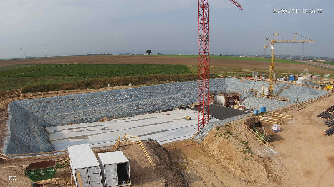 Neubau Regenrückhaltebecken Ebersheim