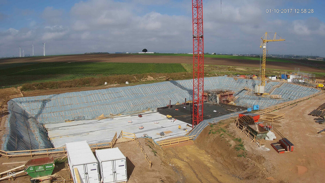 Neubau Regenrückhaltebecken Ebersheim