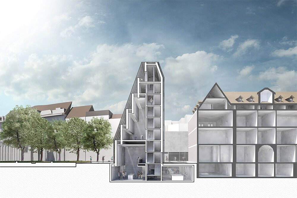 Visualisierung Gutenberg-Museum, hier: Längsschnitt