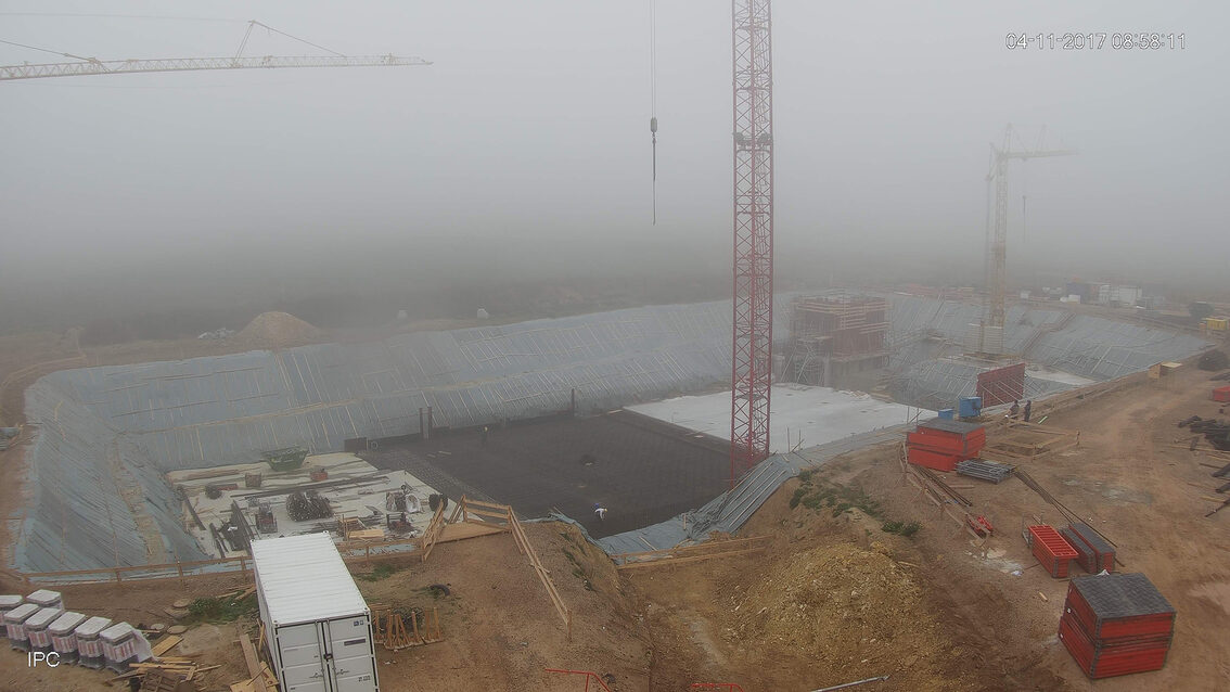 Neubau Regenrückhaltebecken Ebersheim November 2017