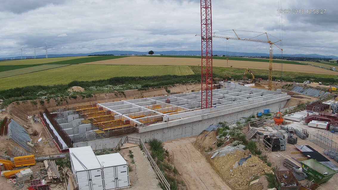Baustelle Regenrückhaltebecken 2018