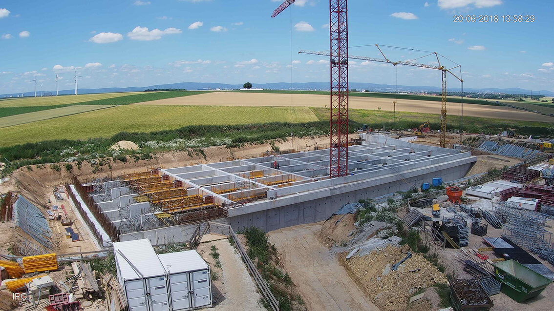 Baustelle Regenrückhaltebecken 2018