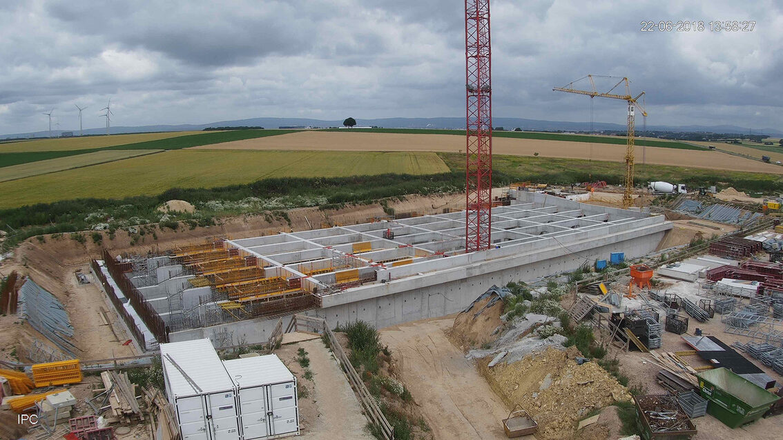 Baustelle Regenrückhaltebecken 2018