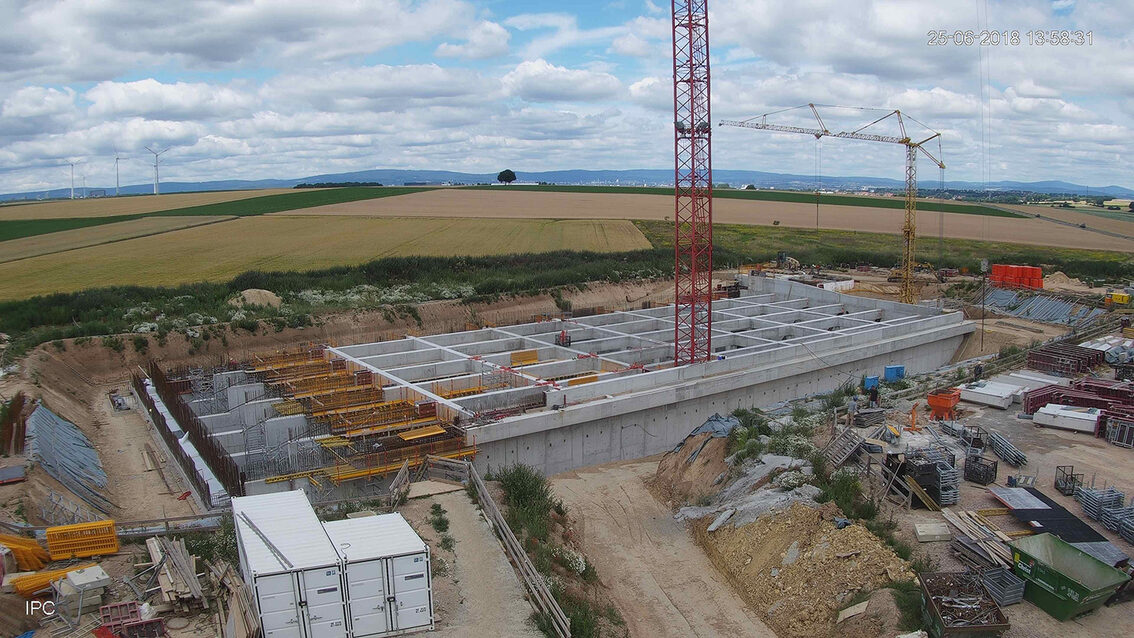 Baustelle Regenrückhaltebecken 2018