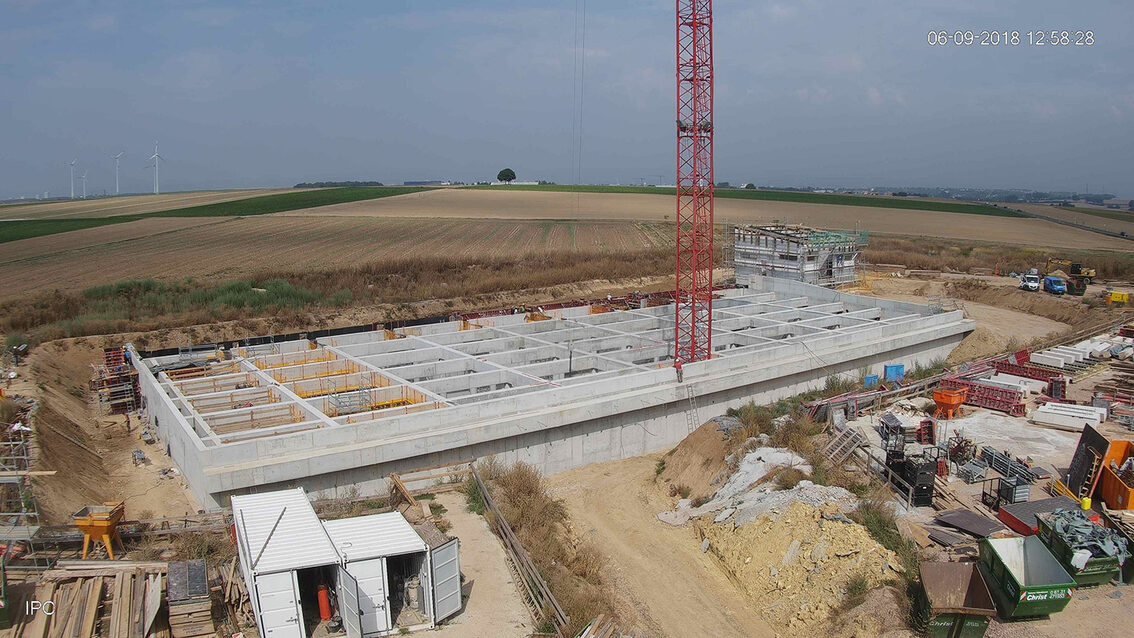 Baustelle Regenrückhaltebecken 2018