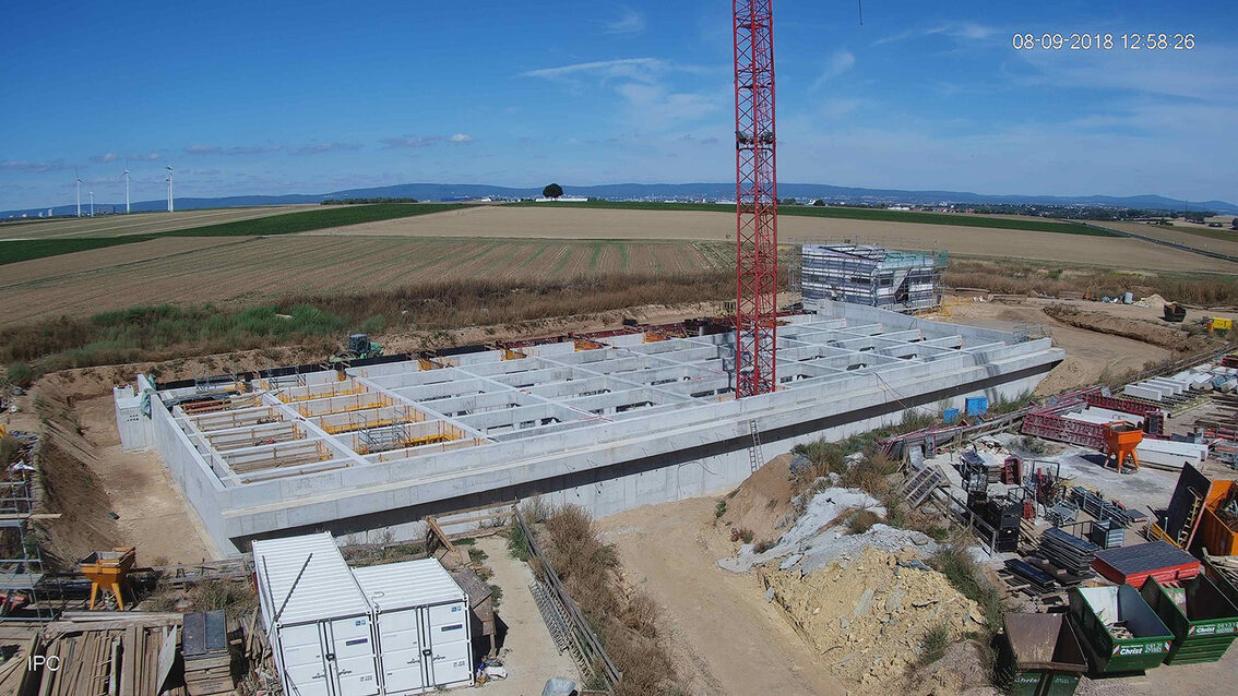 Baustelle Regenrückhaltebecken 2018