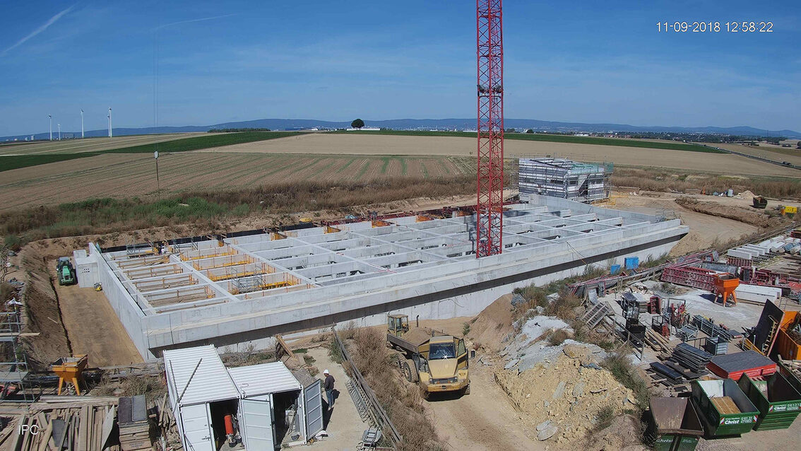 Baustelle Regenrückhaltebecken 2018