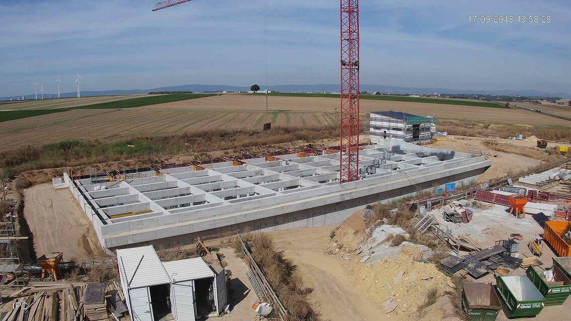 Baustelle Regenrückhaltebecken 2018