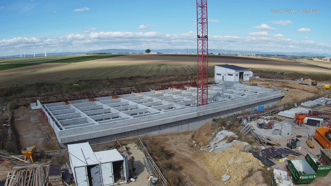 Baustelle Regenrückhaltebecken 2018