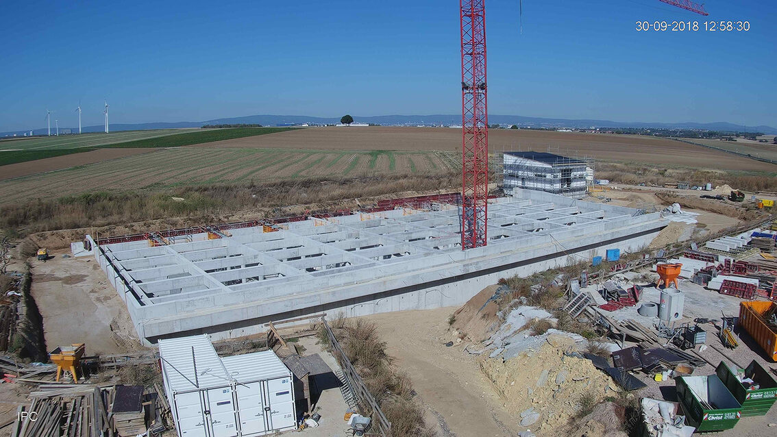 Baustelle Regenrückhaltebecken 2018