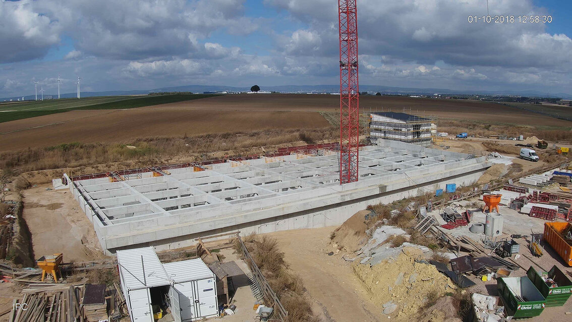 Baustelle Regenrückhaltebecken 2018