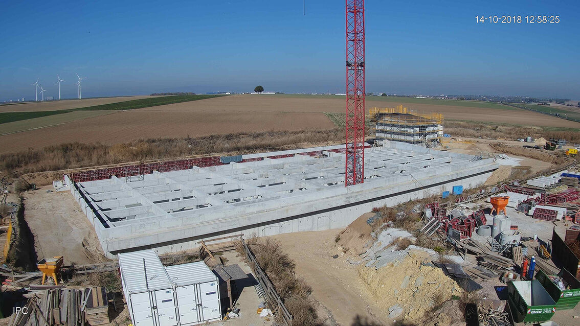 Baustelle Regenrückhaltebecken 2018