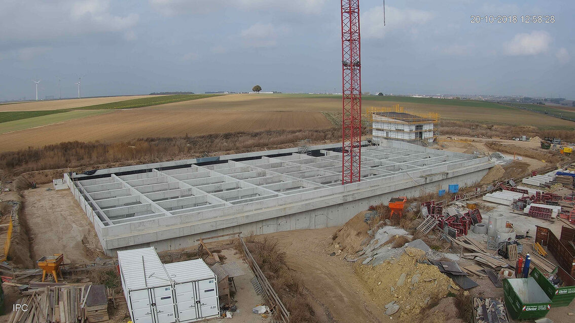 Baustelle Regenrückhaltebecken 2018