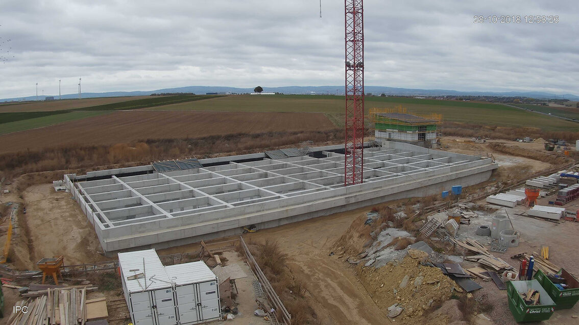 Baustelle Regenrückhaltebecken 2018