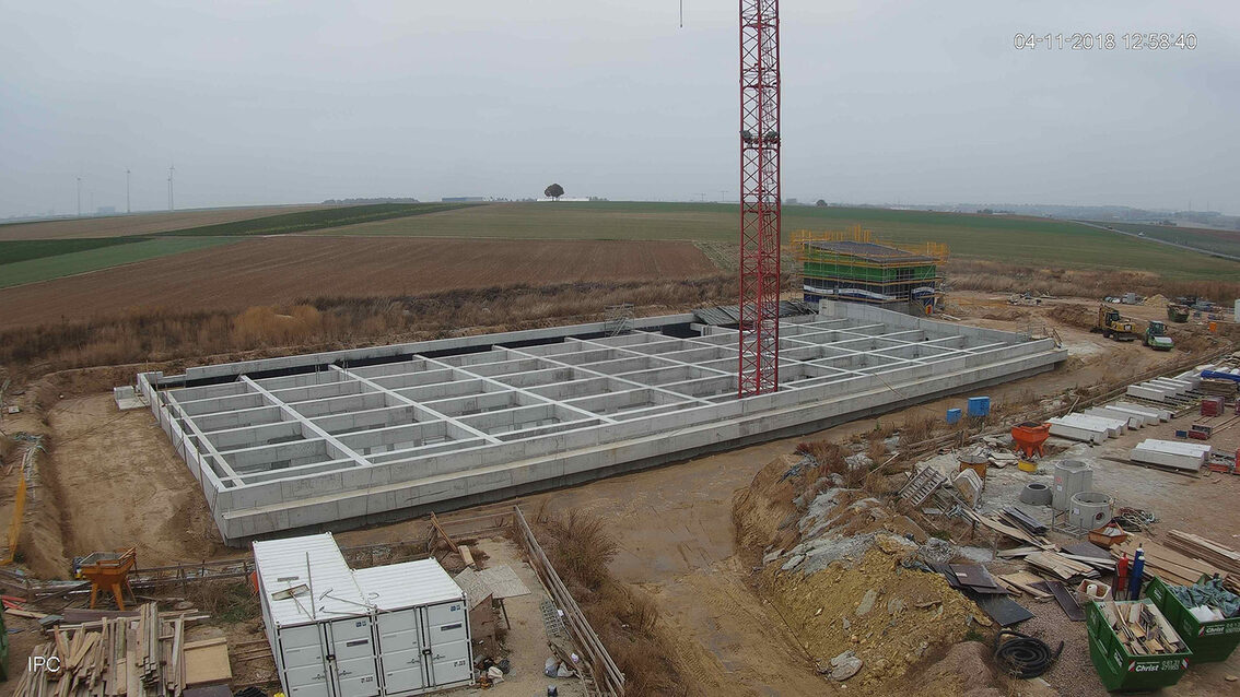 Baustelle Regenrückhaltebecken 2018