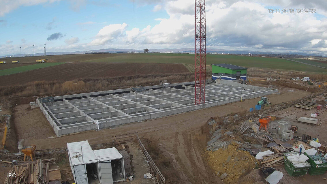 Baustelle Regenrückhaltebecken 2018